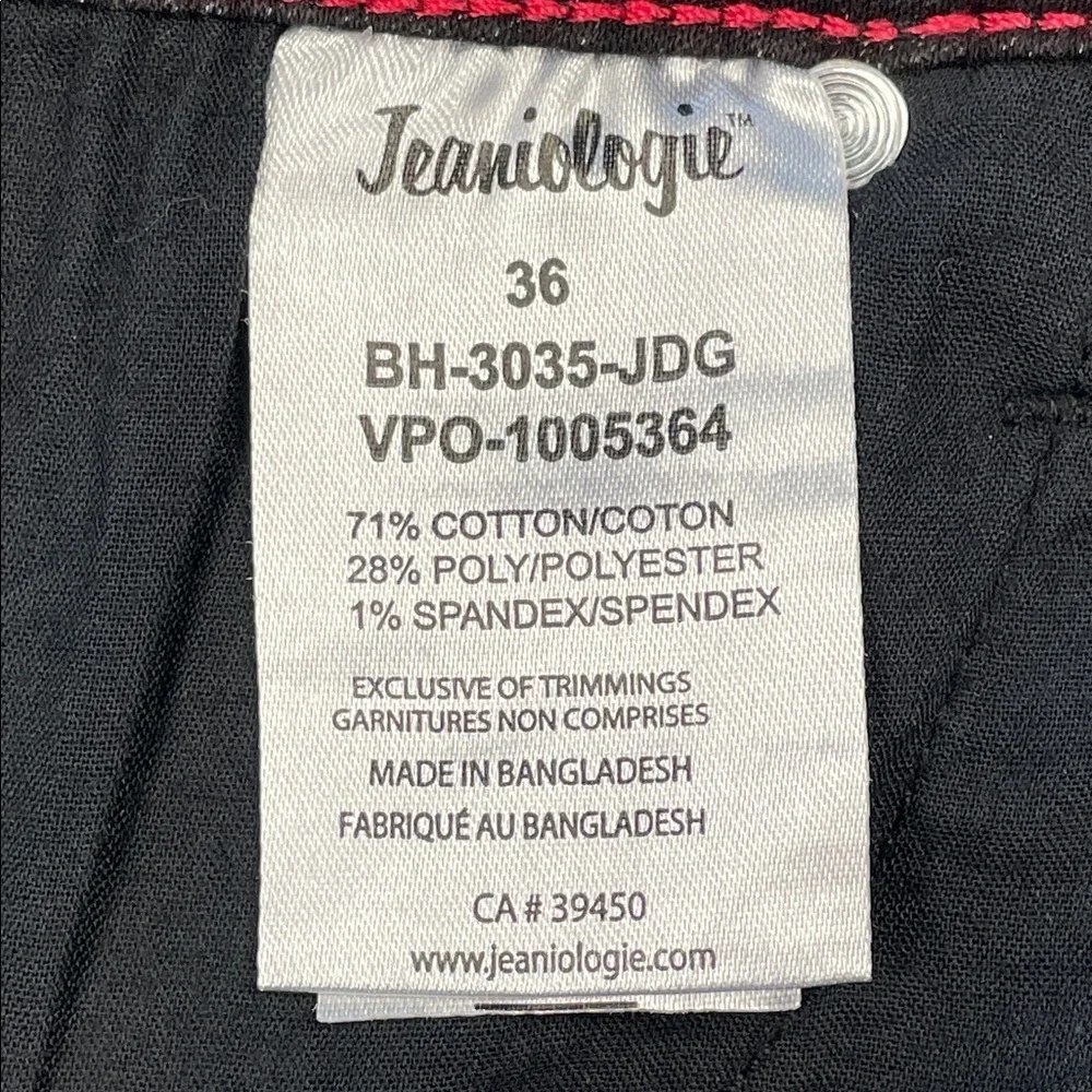 New Bauhaus Frankie Deluxe 5 Pocket Straight Fit Jeans Dark Grey Wash Sz 36